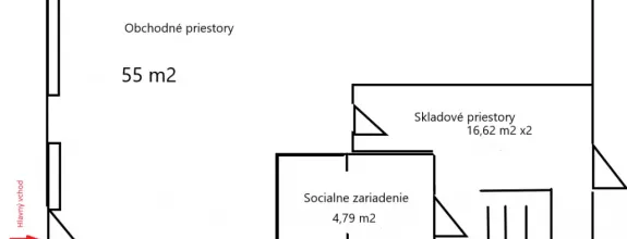 Nebytové priestory 72m2, kancelária / ambulancia / obchod